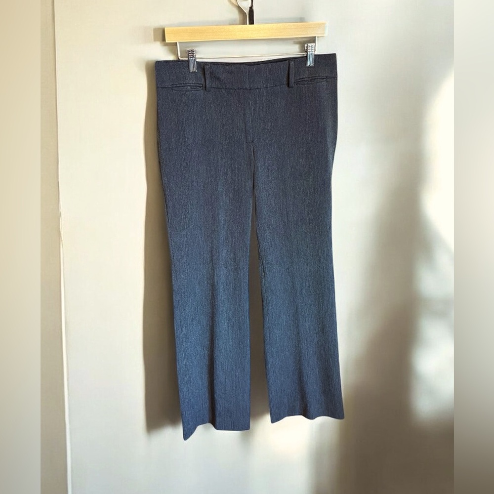 Ann Taylor Loft Trousers High Rise Pants 6 Marisa Style Gray Zip Front
